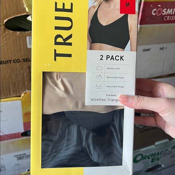 Open box new True wirefree triangle bras L XL M - Picture 7 of 8